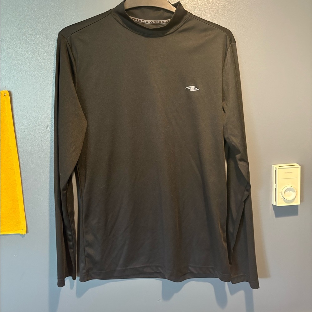 Athletic Works Men’s Black Long Sleeve Performance Shirt 💥Buy 2 Get 1 Free
